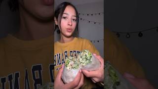 viral caesar wrap asmr 🫶🏽 food sanaaeats asmr mukbang eating [upl. by Nylaroc472]