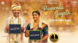 Pannendu Gunjala Lyrical Song  Sharathulu Varthisthai  Chaitanya Rao Bhoomi Shetty Kumara Swamy [upl. by Casey]