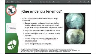 SPINE WEBINAR 79 LAMINOTOMIA ENDOSCOPICA LUMBAR UNIPORTAL PARA DESCOMPRESION BILATERAL [upl. by Hedaza]