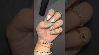 🧚‍♂️Easy Marble Nailart design at home for beginners 🍀💅✨shorts nails nailswithmeee [upl. by Enuahs536]