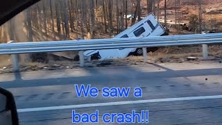 Bad crash 75 south while doing a video for Drews makeup [upl. by Dnivra]