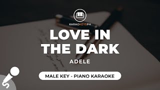 Love In The Dark  Adele Male Key  Piano Karaoke [upl. by Eshelman]