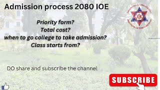 IOE 2080 PRIORITY FORM ADMISSION LIST COLLEGE STARTS FROM engineering pulchowk [upl. by Ihc]