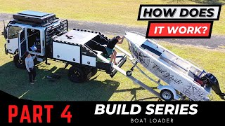 ISUZU NPS 4X4 TRUCK BUILD  THE ULTIMATE BOAT LOADER the whole boat amp trailer roles up there [upl. by Audri]