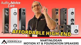 MartinLogan Motion XT F200 Demo amp Foundation Series Brings Similar Tech at Lower Prices [upl. by Ohploda70]