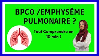 BPCO  EMPHYSEME PULMONAIRE  Symptômes Causes Traitement en 10 min [upl. by Suckram]