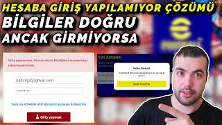 BİLGİLER DOĞRU ANCAK HESABA GİRİŞ YAPAMIYORUM HATASININ ÇÖZÜMÜ  eFootball 2023 Mobile [upl. by Oicnecserc901]