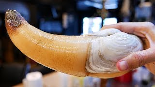 Japanese Street Food  GIANT GEODUCK CLAM Japan Seafood [upl. by Joktan]