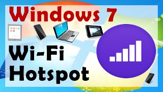 ✅ How to Create WiFi Hotspot in Windows 7 Laptop without Software  English [upl. by Healy]