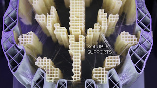 Print complex geometries with watersoluble PVA supports  BCN3D Sigma R17 [upl. by Ydisahc]