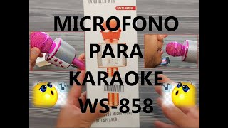 MICRÓFONO CON BOCINA para karaoke [upl. by Isnan58]