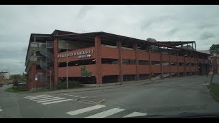 Sweden Stockholm Huddinge Centrum PARADISGARAGET parking house [upl. by Sevy850]