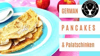 How to make Pancakes German Apple Pancakes amp Palatschinken ✪ MyGermanRecipes [upl. by Schifra]