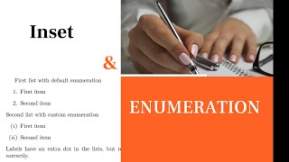 Enumeration and Inset CSEC EDPM [upl. by Onida888]