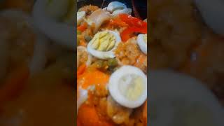 Paella seafood recipe filipinofood trending satisfying shorts [upl. by Francesca]