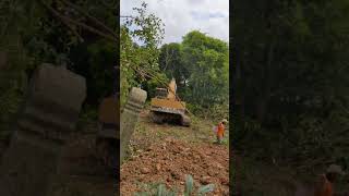 Full construction ideas cutting trees with Excavator for building new factory [upl. by Bierman666]