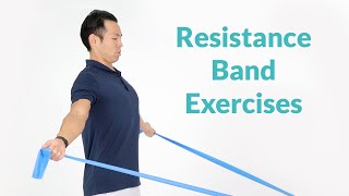 Resistance Band Exercises for Upper Back [upl. by Ahsatak]