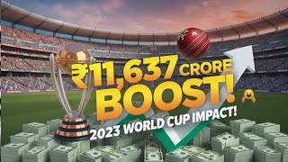 2023 World Cup India’s ₹11637 Crore Boost [upl. by Desirae]