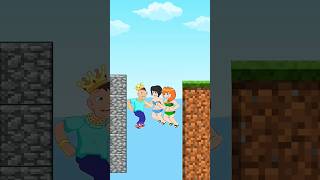 Take The Water Challenge Steve Vs Noobshorts cartoon viral [upl. by Araldo]