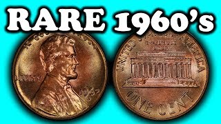 MOST VALUABLE PENNIES FROM THE 1960S  SUPER RARE PENNIES WORTH MONEY [upl. by Lil]