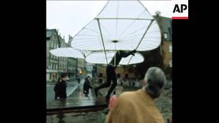 SYND221072 A TAILOR ATTEMPTS TO FLY USING A GLIDER [upl. by Fauman134]