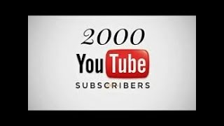 live tot 2000 abonees op youtube [upl. by Settera5]