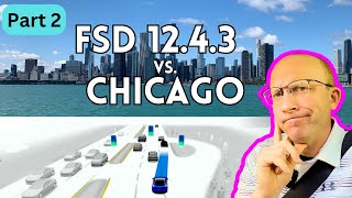 Part 2  FSD 1243 Ultra Stress Test in Chicago Downtown [upl. by Dalt591]