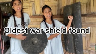 500 years old war shield found in naitong village😲  Arunachal Pradesh [upl. by Eiboj]