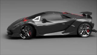 Lamborghini Sesto Elemento  Turntable 3D Model [upl. by Caron]