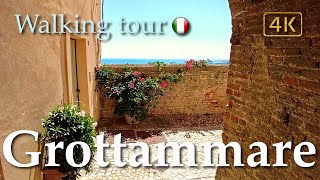 Grottammare Marche  Italy【Walking Tour】History in Subtitles  4K [upl. by Clark]