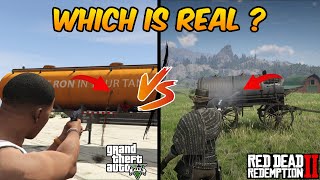 GTA 5 VS RDR 2 WHICH GAME IS REAL [upl. by Dolores]