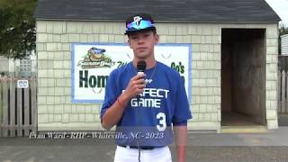 Evan Ward  RHP  Whiteville NC  2023 [upl. by Attennot]