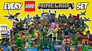 I Built EVERY LEGO Minecraft Set EVER Made [upl. by Gnemgnok]