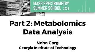 Part 2 Metabolomics Data Analysis [upl. by Elleirda]