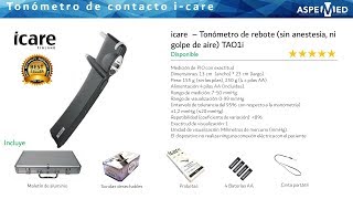 icare tonometro de rebote sin anestesia [upl. by Statis]