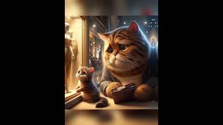 Sad Story Of Kitten shorts viralshorts aicat cat cute cutecat catvideos catlover viral [upl. by Gunther]