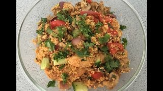 Spicy Chicken amp Couscous  Indian Couscous Recipe [upl. by Enniotna]