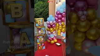 Terrace Birthday Decoration for a Perfect HOME Party  Decor Ideas shorts youtubeshorts [upl. by Mable325]