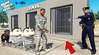 Franklin Shinchan amp Pinchan Arrested By Police In Gta 5 [upl. by Masao]