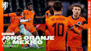 Friendly win in Almelo ✔️  Highlights Jong Oranje  Mexico [upl. by Veronica]