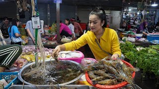 Market show Yummy river shrimp crispy pork and fry rice cooking  Countryside Life TV [upl. by Applegate]