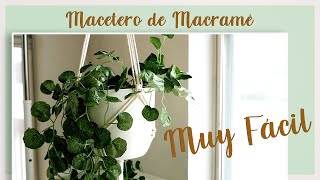 MACETERO DE MACRAMÉ 🌿🥨 MUY FÁCIL [upl. by Ocsirf]