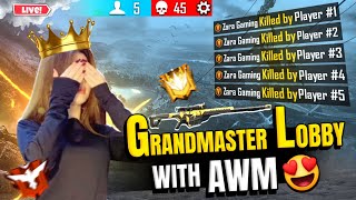 Ultimate AWM Sniping Skills🎯  Free Fire HighLevel Ranked Gameplay Free Fire Live with zara gaming [upl. by Kcirdahc]