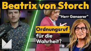 Ordnungsruf für Beatrix von Storch  quotHerr Gansererquot [upl. by Lennox]