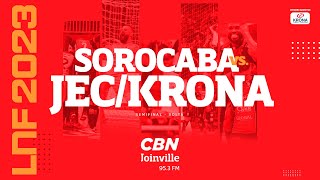 AO VIVO  Sorocaba x JECKrona Futsal  LNF 2023 [upl. by Eilyak]