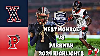 West Monroe vs Parkway 2024  Louisiana High School Football LHSAA DIV 15A [upl. by Mun]