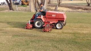 Toro Reelmaster 450D Driving working [upl. by Annayk]