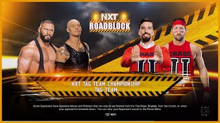 Bron Breakker amp Baron Corbin Vs Chase University  NXT Roadblock  WWE 2K24 Sim  PS5  4K [upl. by Qirat224]