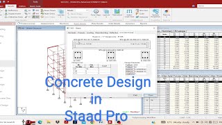 Concrete Design in Staad Pro Staad Pro Advance connect Edition Tutorial21 [upl. by Neville]