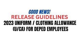 2023 Clothing Allowance for DepEd Employees Release Date [upl. by Madian666]